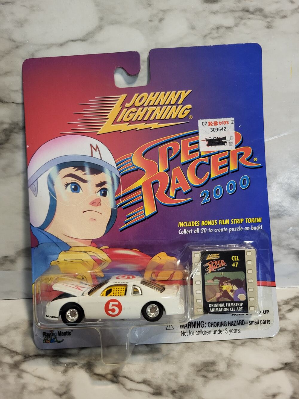 Speed Racer 2000 Die cast car white Mach 5